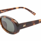 Le Specs Outta Love + Sunglasses in Tort/Green Mono 