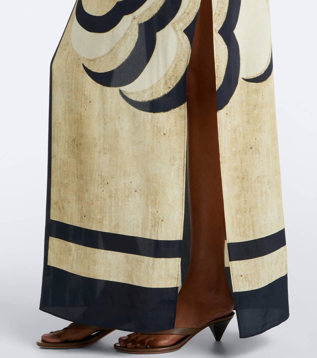 SIR Sona printed silk maxi dress