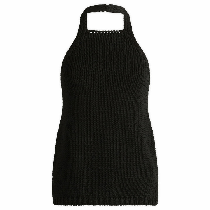 Photo: Róhe Women's Rohe Chunky knit halter top in Black