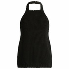 Róhe Women's Rohe Chunky knit halter top in Black