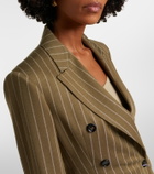 Max Mara Balta pinstripe double-breasted blazer