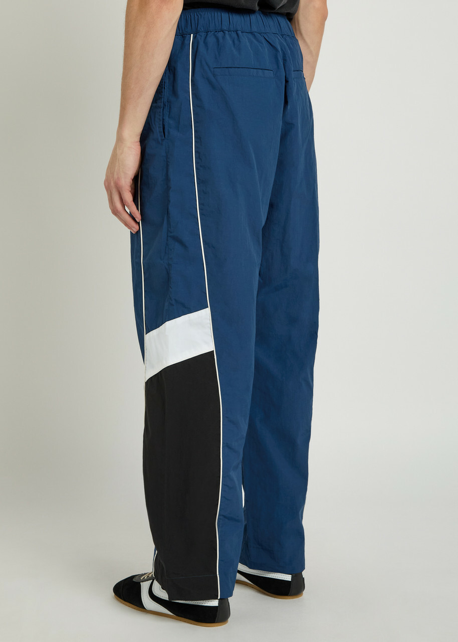 Nahmias Warm Up Panelled Shell Track Pants Blue