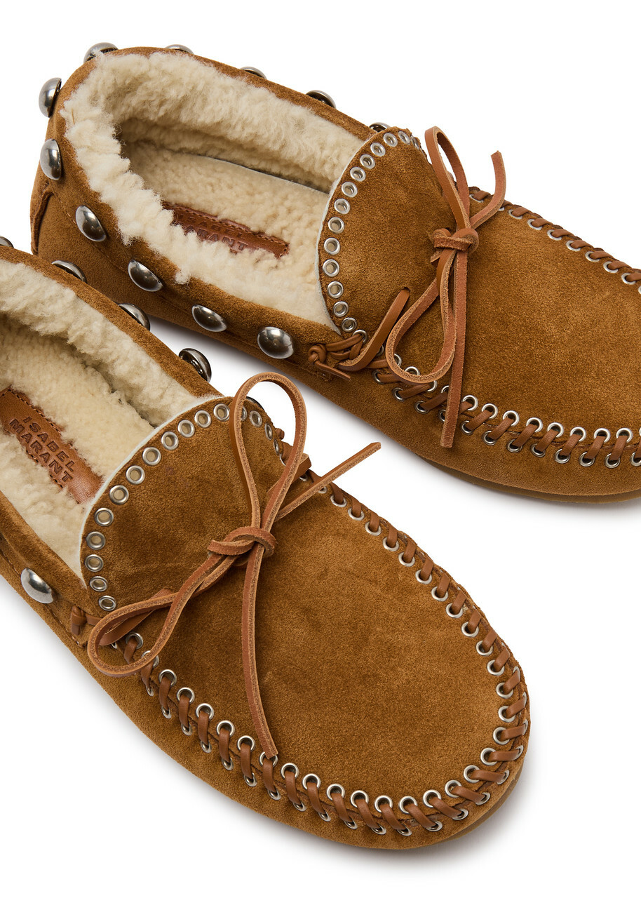 ショートブーツ・ブーティ Isabel Marant Camel suede Felsa lace-up shoes ISABEL MARANT Felsa Boots | Neutrals | FARFETCH JO
