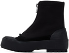 JW Anderson Black Zippered Duck Boots