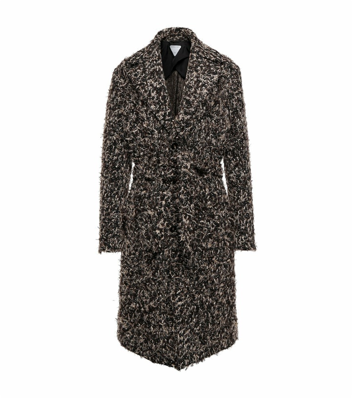 Photo: Bottega Veneta - Belted wool-blend tweed overcoat