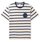 NN07 - Dylan Logo-Print Striped Cotton-Jersey T-shirt - Neutrals