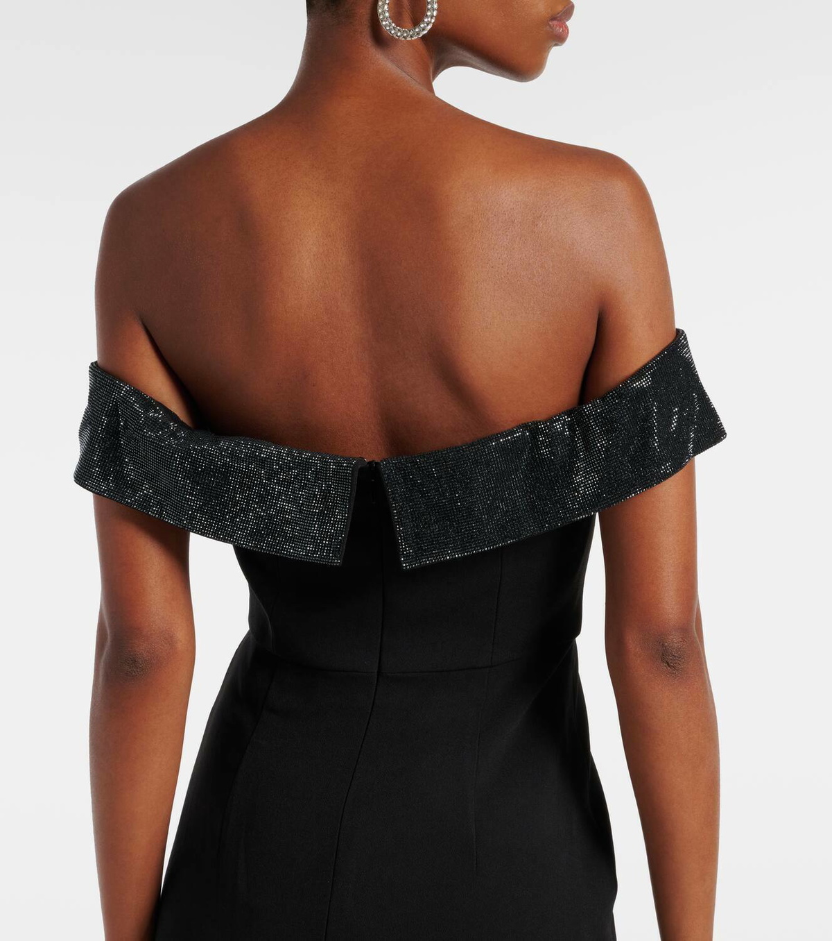 Self-Portrait Strapless embellished midi dress Self-Portrait