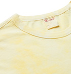 Champion - Logo-Embroidered Tie-Dyed Cotton-Jersey T-Shirt - Yellow