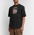 Acne Studios - Printed Cotton-Jersey T-Shirt - Black