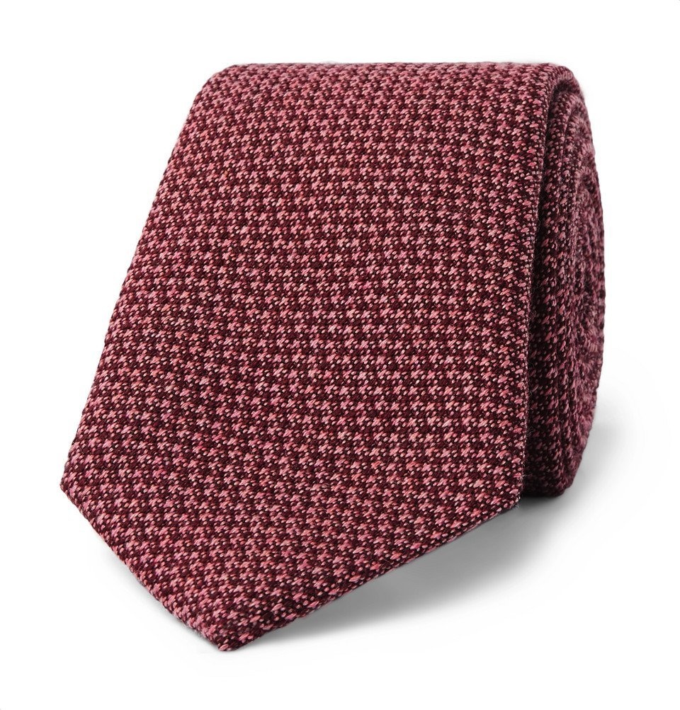 Photo: Richard James - 7cm Puppytooth Wool and Silk-Blend Tie - Pink