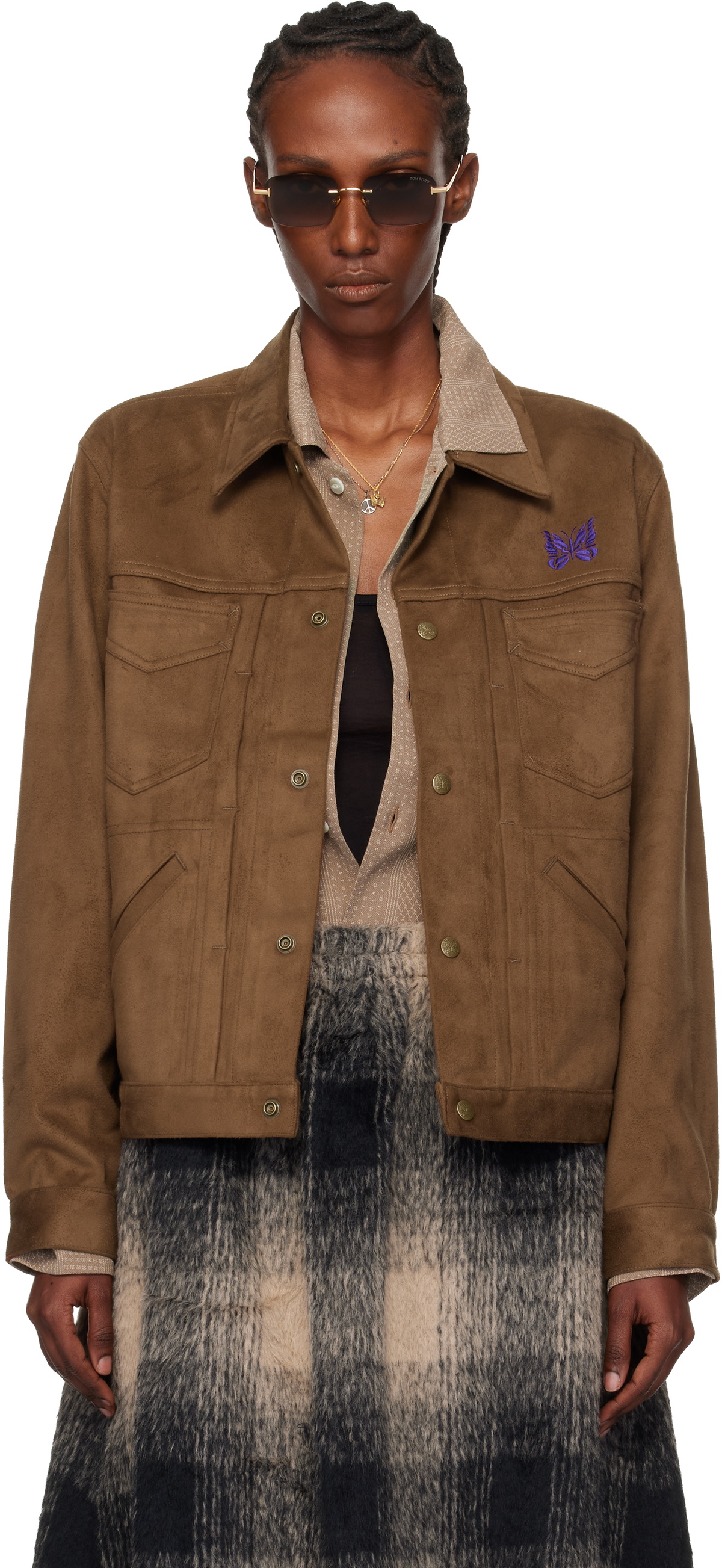 NEEDLES Brown Penny Jean Jacket