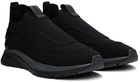 ZEGNA Black Slip-On Sneakers