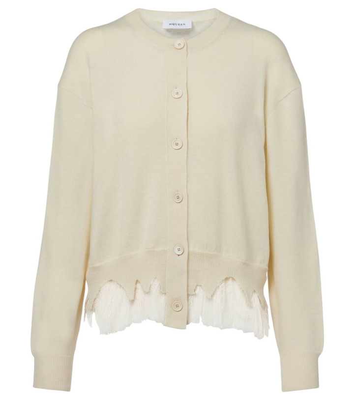 Photo: McQueen Deconstructed wool and cashmere cardigan