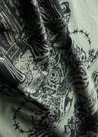 Warren Lotas Dark Feast Printed Cotton T-shirt Grey
