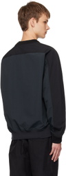 Calvin Klein Navy Double V-Neck Sweatshirt