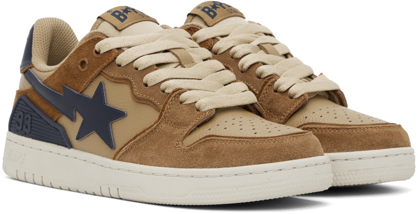 BAPE Brown & Navy SK8 Sta #4 M1 Sneakers A Bathing Ape