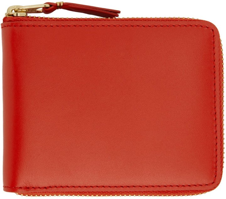 Photo: COMME des GARÇONS WALLETS Orange Classic Leather Zip Wallet