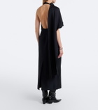 Róhe Draped open-back midi dress