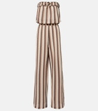 Melissa Odabash Viv striped jumpsuit