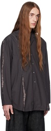 Youth Gray Inverted Pleat Shirt