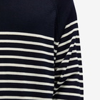 YMC Men's Suedehead Crew Knit Sweater in Ecru