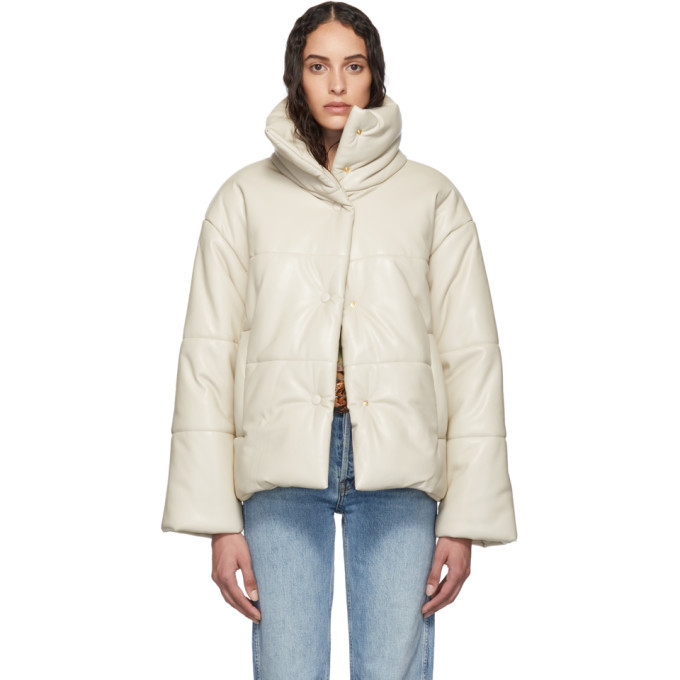 Nanushka Beige Puffer Jacket