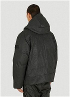 Layered Down Jacket in Black