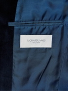 Richard James - Hyde Slim-Fit Cotton-Velvet Tuxedo Jacket - Blue