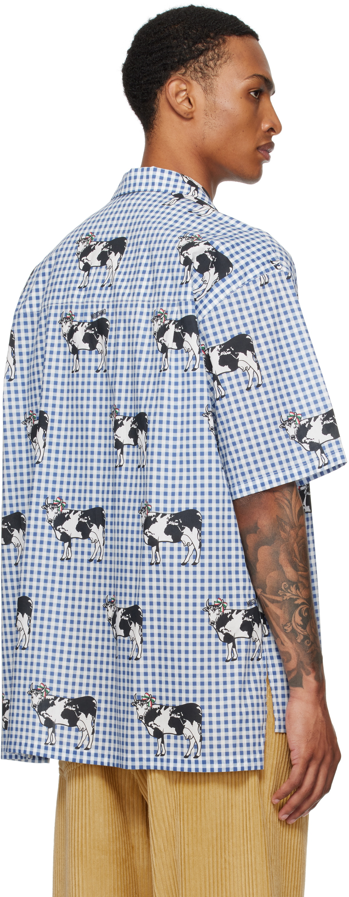 Moschino Blue Archive Cow Shirt