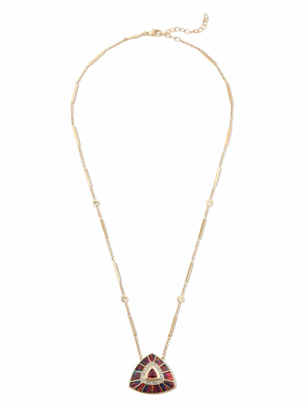 Jacquie Aiche 14K Yellow Gold Diamond Tourmaline Necklace