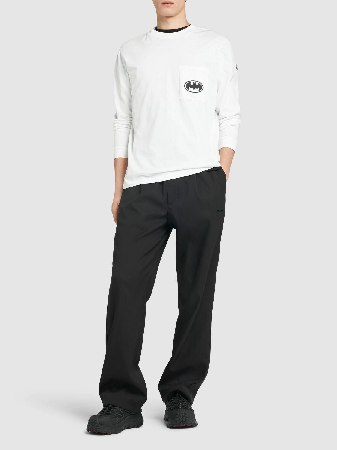 MONCLER Batman Cotton Jersey Long Sleeve T-shirt Moncler