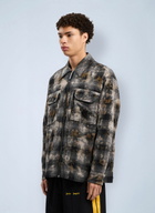 Palm Angels Curved Logo Check Overshirt