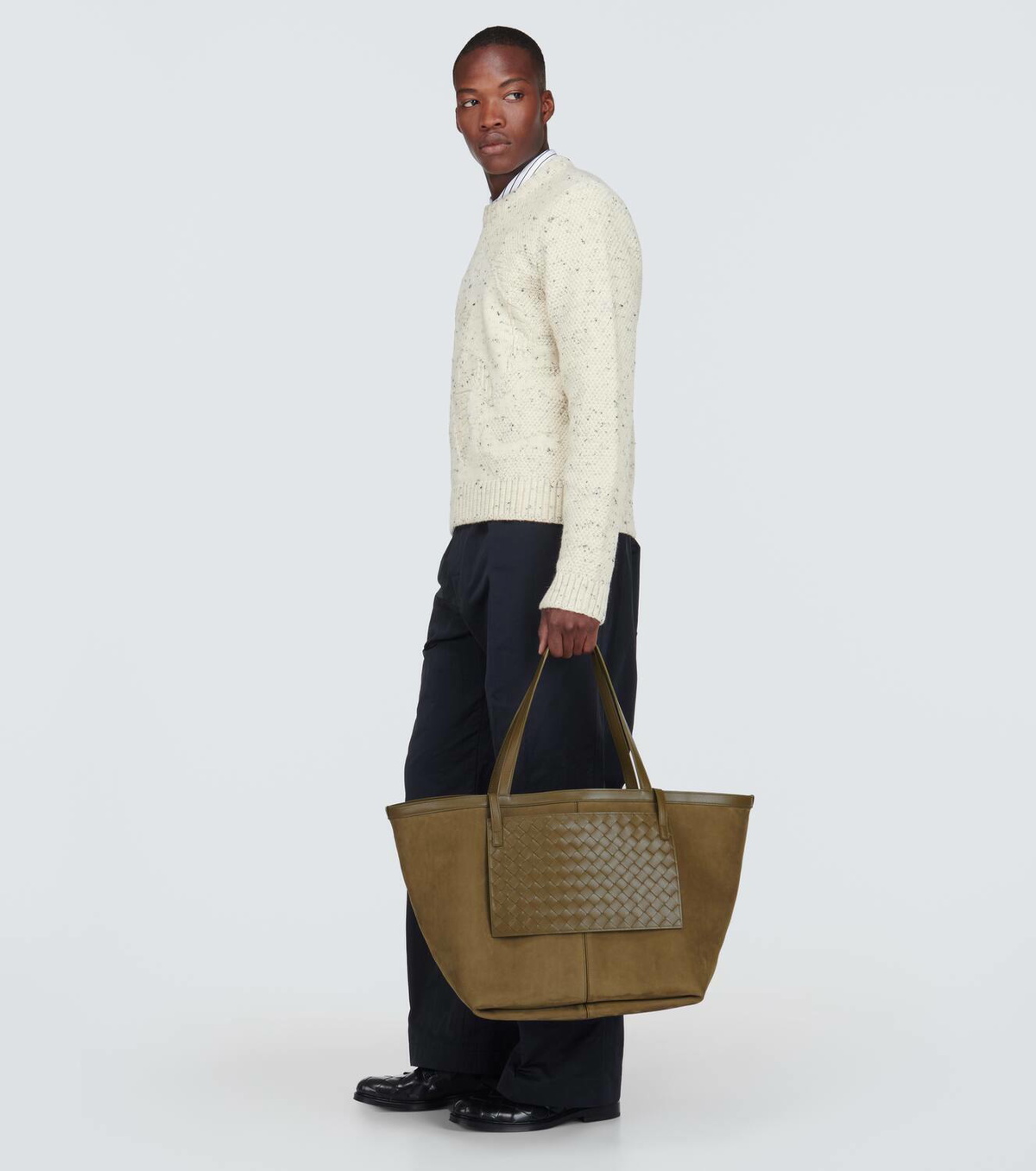 【使いやすい♪】BOTTEGA VENETA FLIP FLAP PATTERN BAG Bottega Veneta Small Flip Flap Intrecciato Leather Shoulder