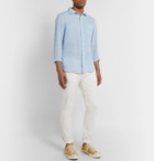 Faherty - Laguna Mélange Slub Linen Shirt - Blue