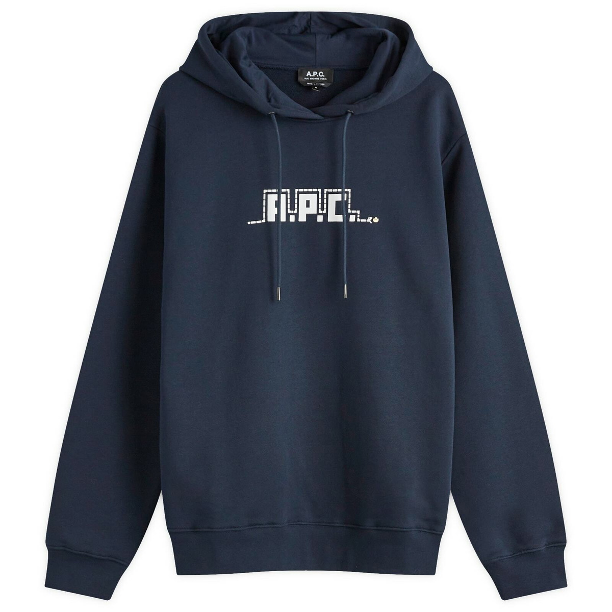 A.P.C x Carhartt Wip Grey good Silver Logo Hoodie Sweatshirt Top