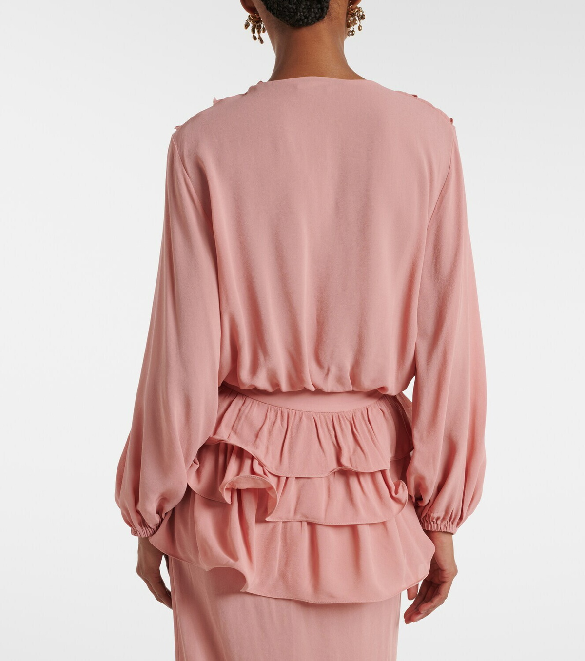 Adriana Degreas Ruffled crop top
