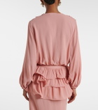Adriana Degreas Ruffled crop top