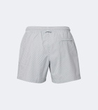 Orlebar Brown Boxer III striped seersucker swim trunks
