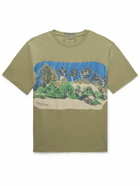 MANAAKI - The Simple Life Printed Cotton-Jersey T-Shirt - Green