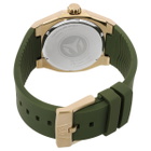 TechnoMarine Coral Quartz Olive Green Dial Mens Watch TM-416070