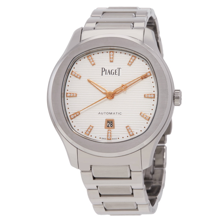 Photo: Piaget Polo Date Automatic Diamond White Dial Watch G0A50028
