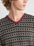 Enfants Riches Déprimés - Vienna Cotton-Jacquard Sweater - Black