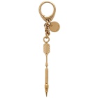 Givenchy Gold Arrow Charm Keychain