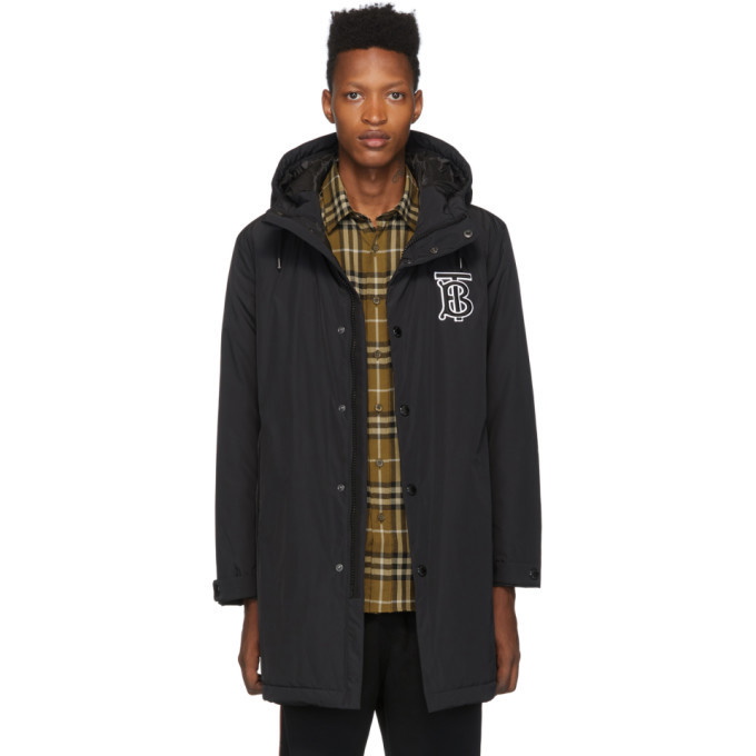 Photo: Burberry Black Logo Aberdeen Coat