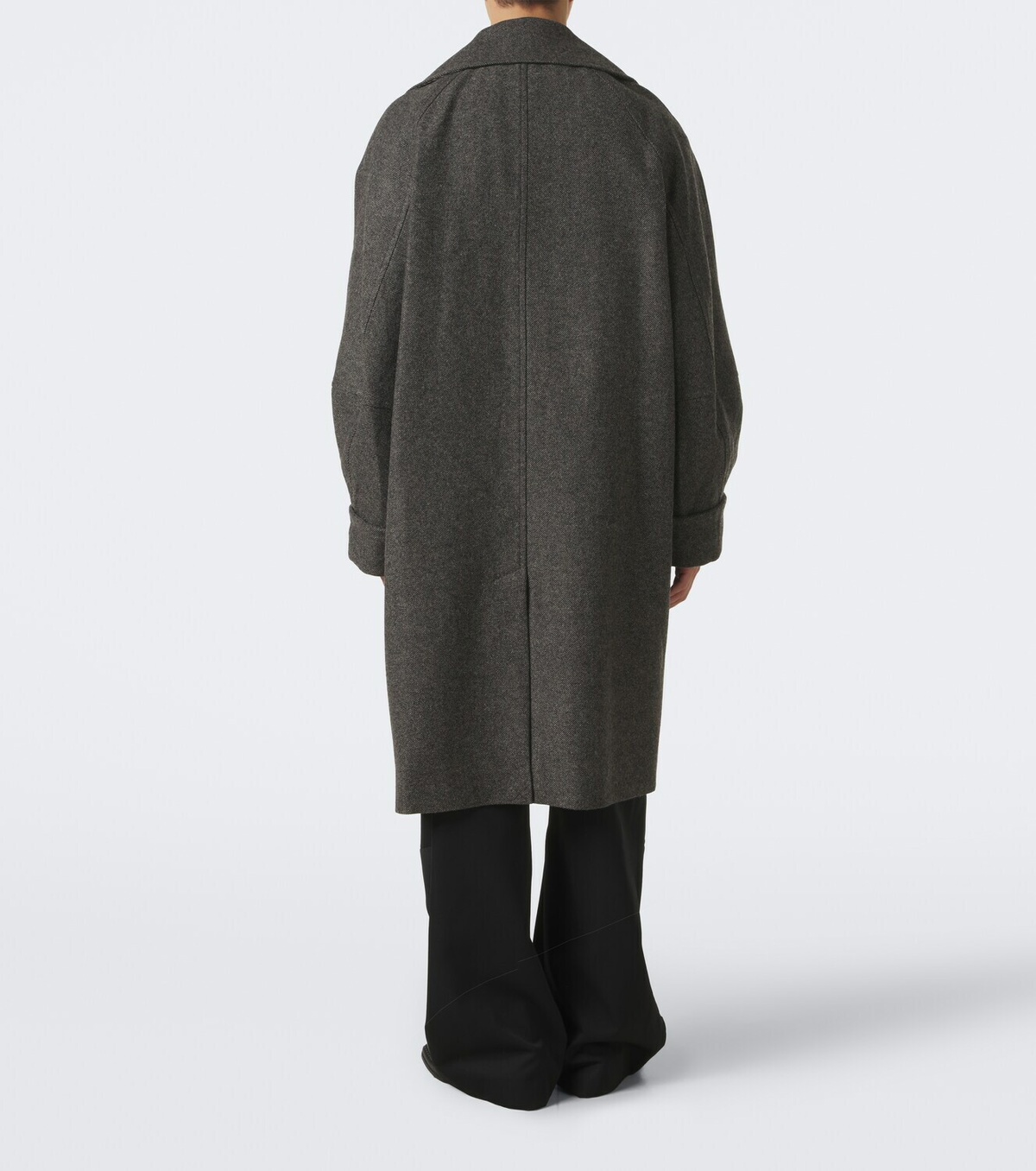 Simone Rocha Embellished oversized wool-blend coat