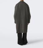 Simone Rocha Embellished oversized wool-blend coat