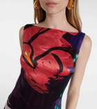 Roksanda Munir printed silk satin gown