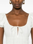 DÔEN White Quinn Dress