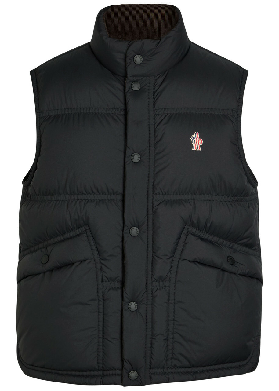 Moncler Grenoble Padded Shell Gilet Black Moncler Grenoble