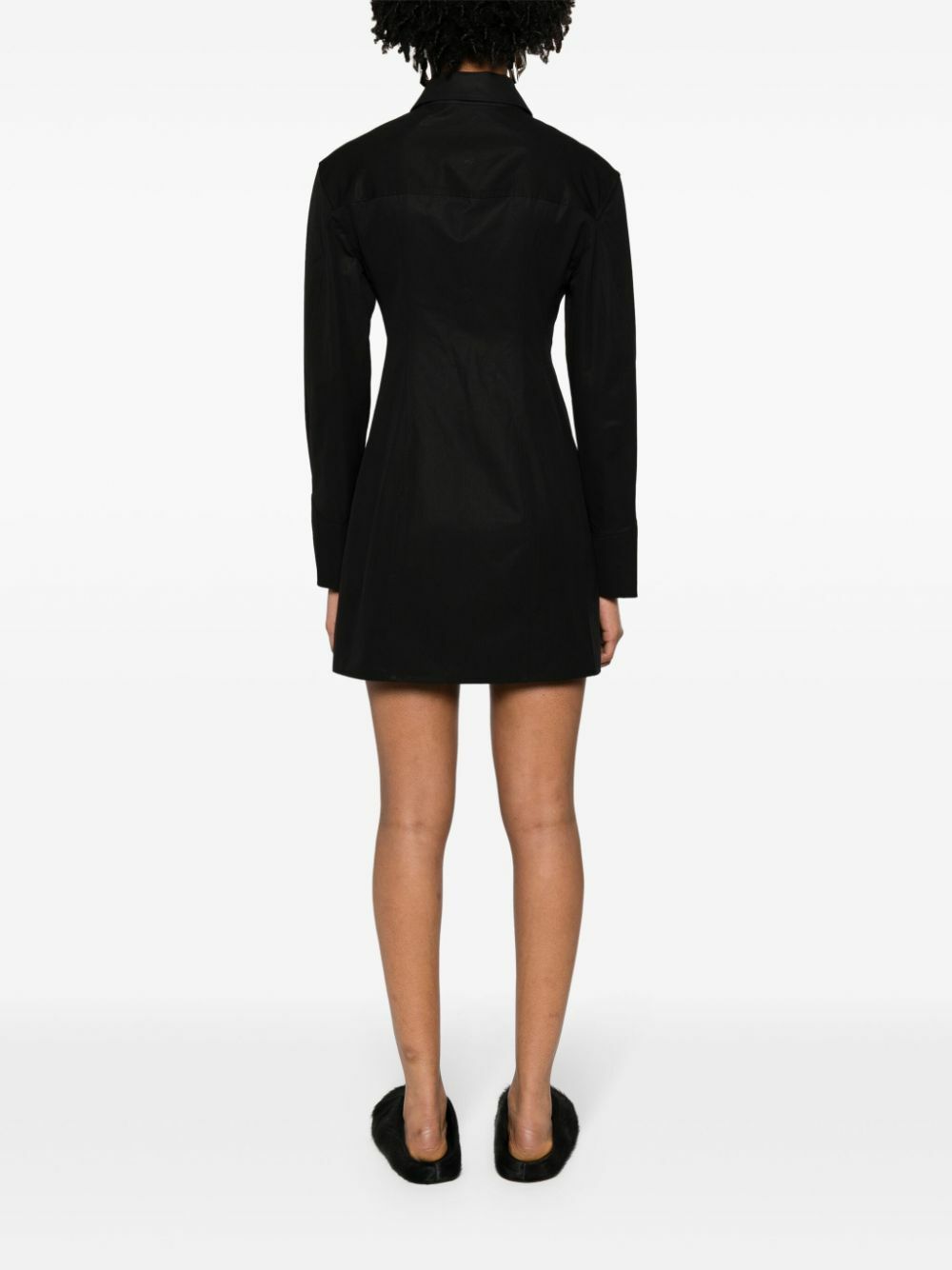 alexander wang black shirt dress Alexander Wang Women Logo Elastic Dress Black